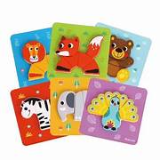 Tooky Toy Mini Animal Puzzle- Assorted